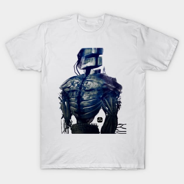 Broken Robot WHITE T-Shirt by MrZayas.ART